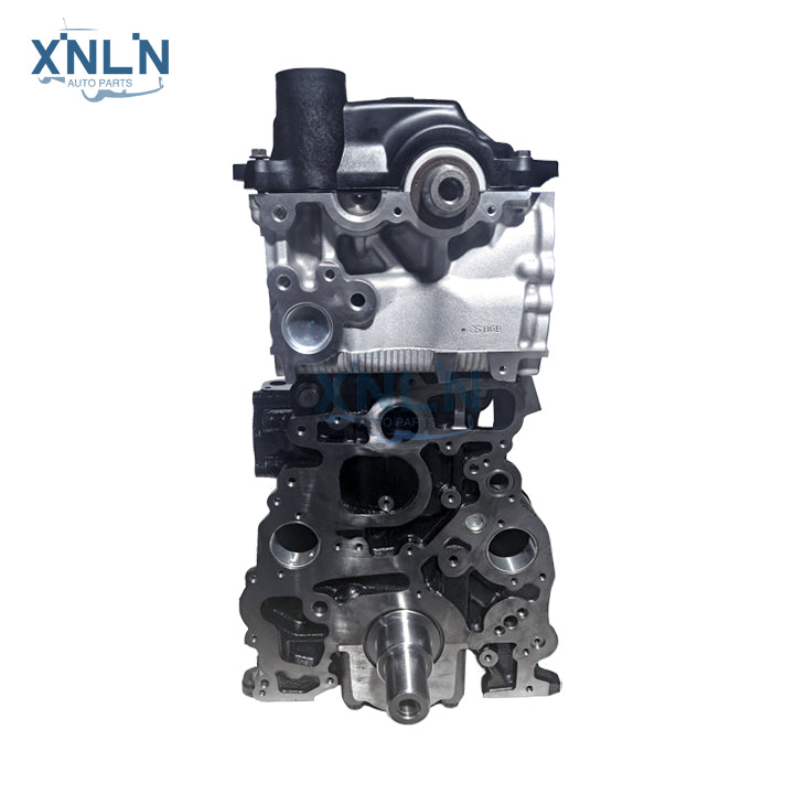 1KD-FTV 3.0L long block engine end view, crank hub