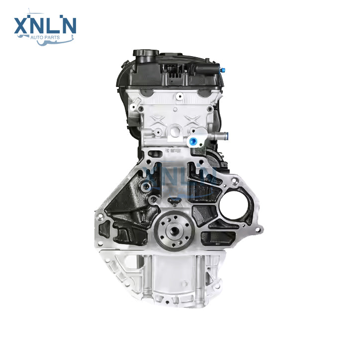 F16D3 1.6L long block engine front view, crank hub