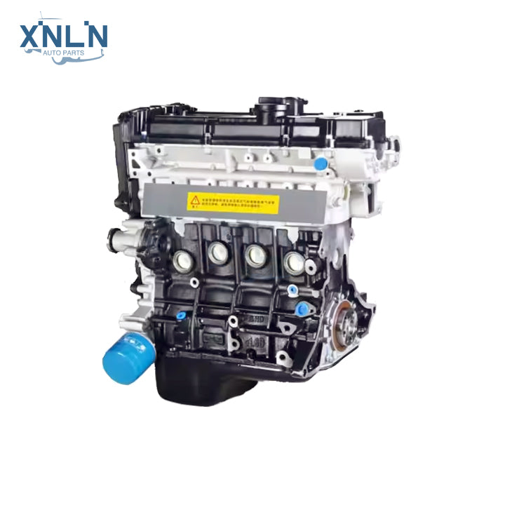 G4ED 1.6L long block engine intake side view, four ports