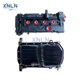 G4EE 1.4L long block engine valve cover and oil pan