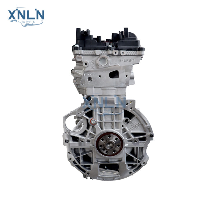 G4KD engine (long block) side view and flywheel