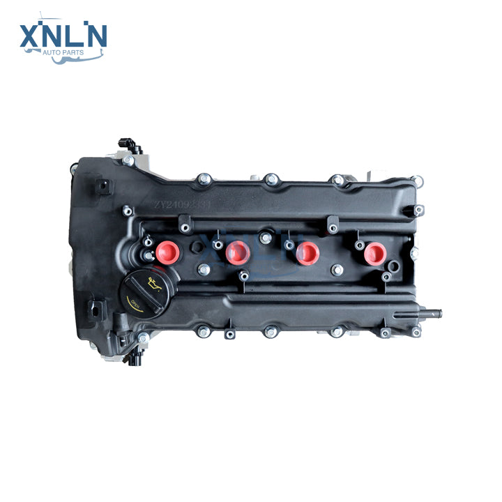 G4KE engine (long block) top view, valve cover