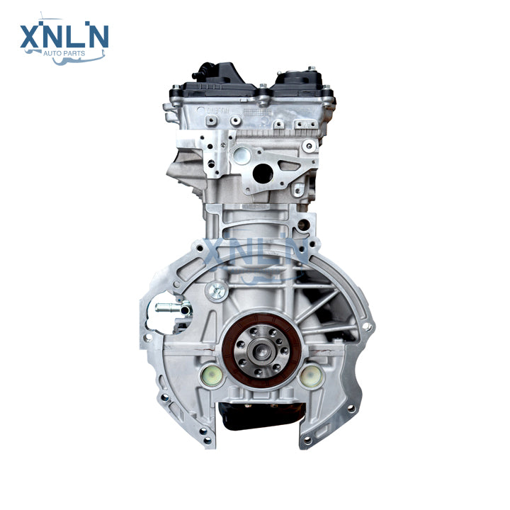 G4NC engine (long block) side view and flywheel