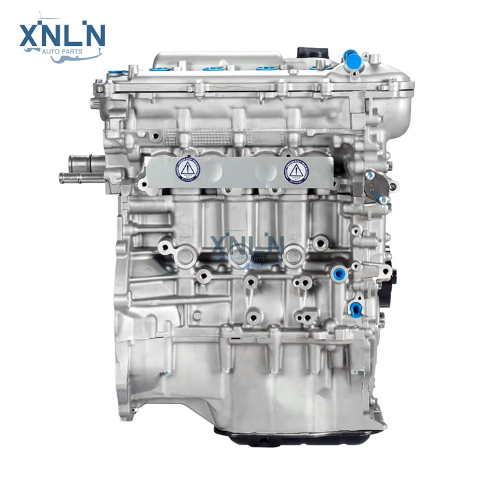 2ZR-FE 1.8L long block engine side view, covered port flange