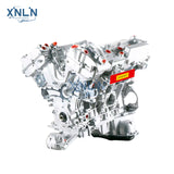 3GR-FE long block engine front three-quarter view, red label
