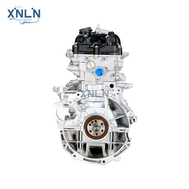 G4FG long block engine rear view, flywheel