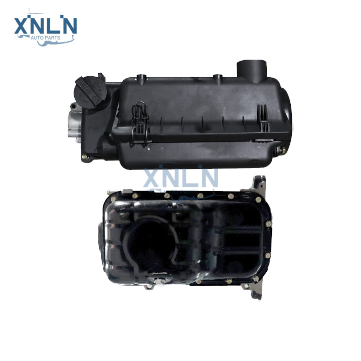 Top view of the G4HC engine – valve cover & oil pan