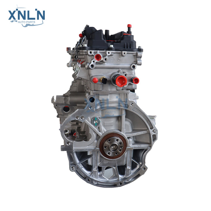 G4LA engine (long block) side view and flywheel