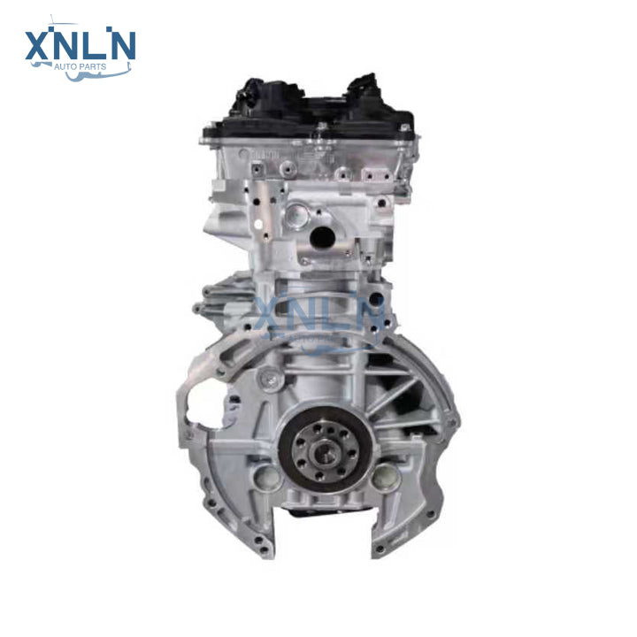 G4NA engine (long block) side view and flywheel