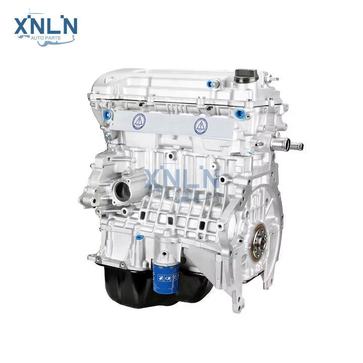 1ZZ-FE 1.8L long block engine three-quarter view, oil filter Main image