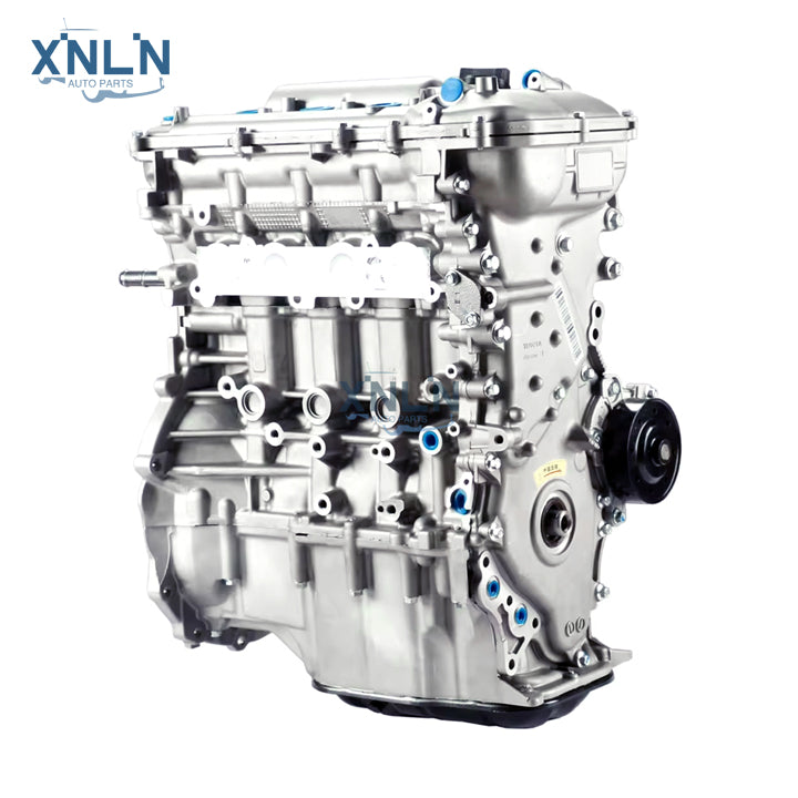 2ZR-FE 1.8L long block engine three-quarter view, shot 2