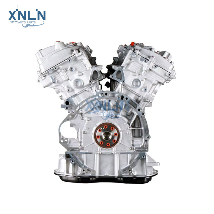 3GR-FE 3.0L long block engine front view, V6 crank hub