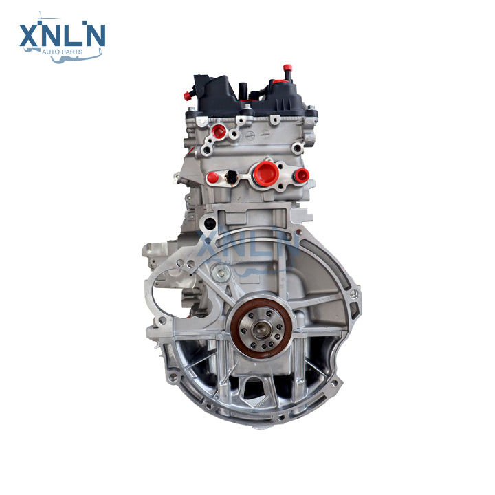 G4LC engine (long block) side view and flywheel