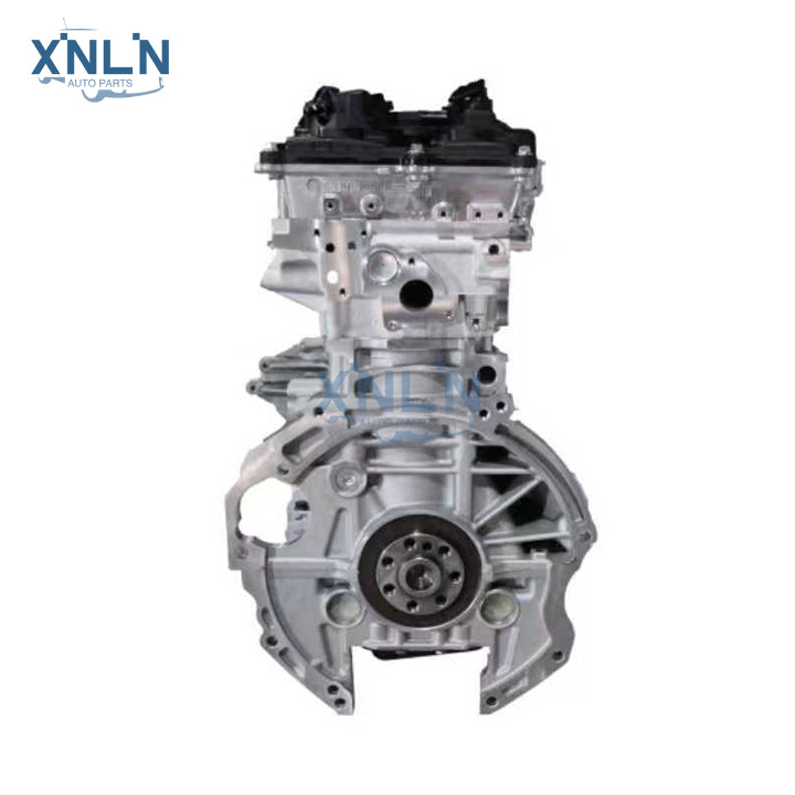 G4NB engine (long block) side view and flywheel