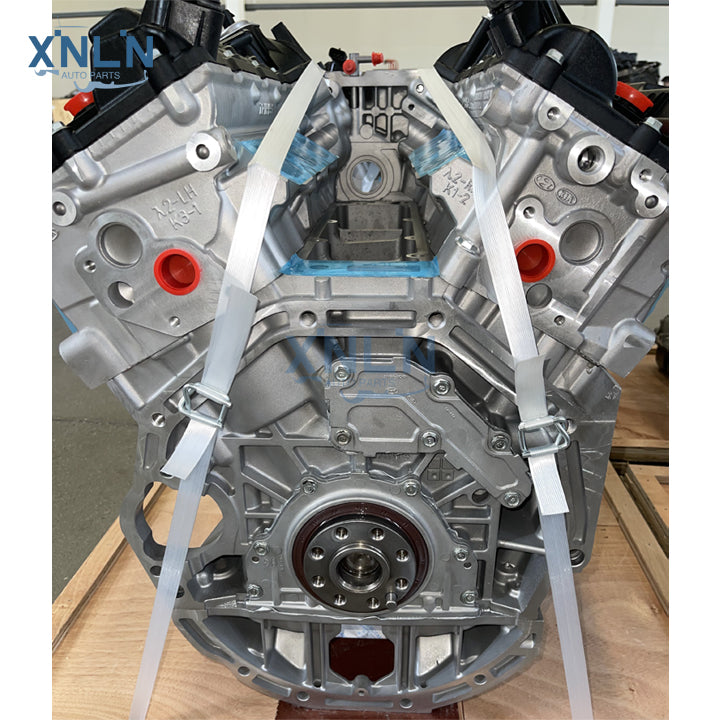 G6DA engine (long block) side view and flywheel